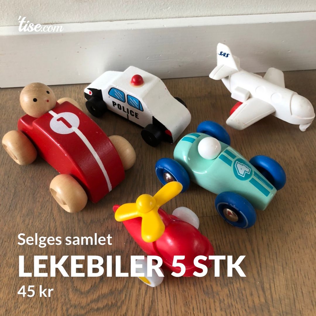 Lekebiler 5 stk