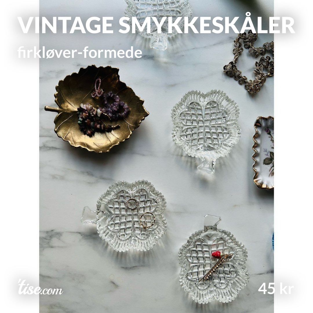 Vintage smykkeskåler