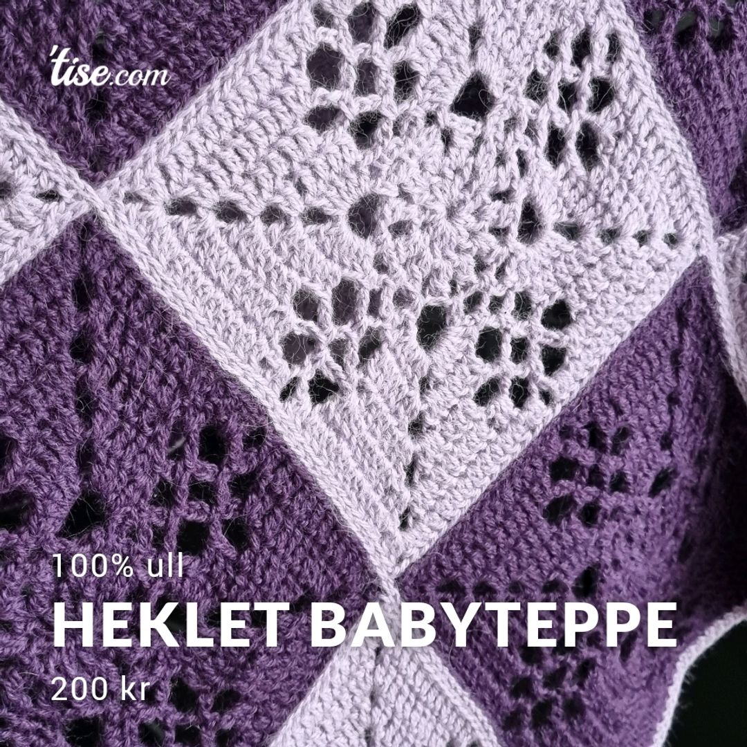 Heklet babyteppe