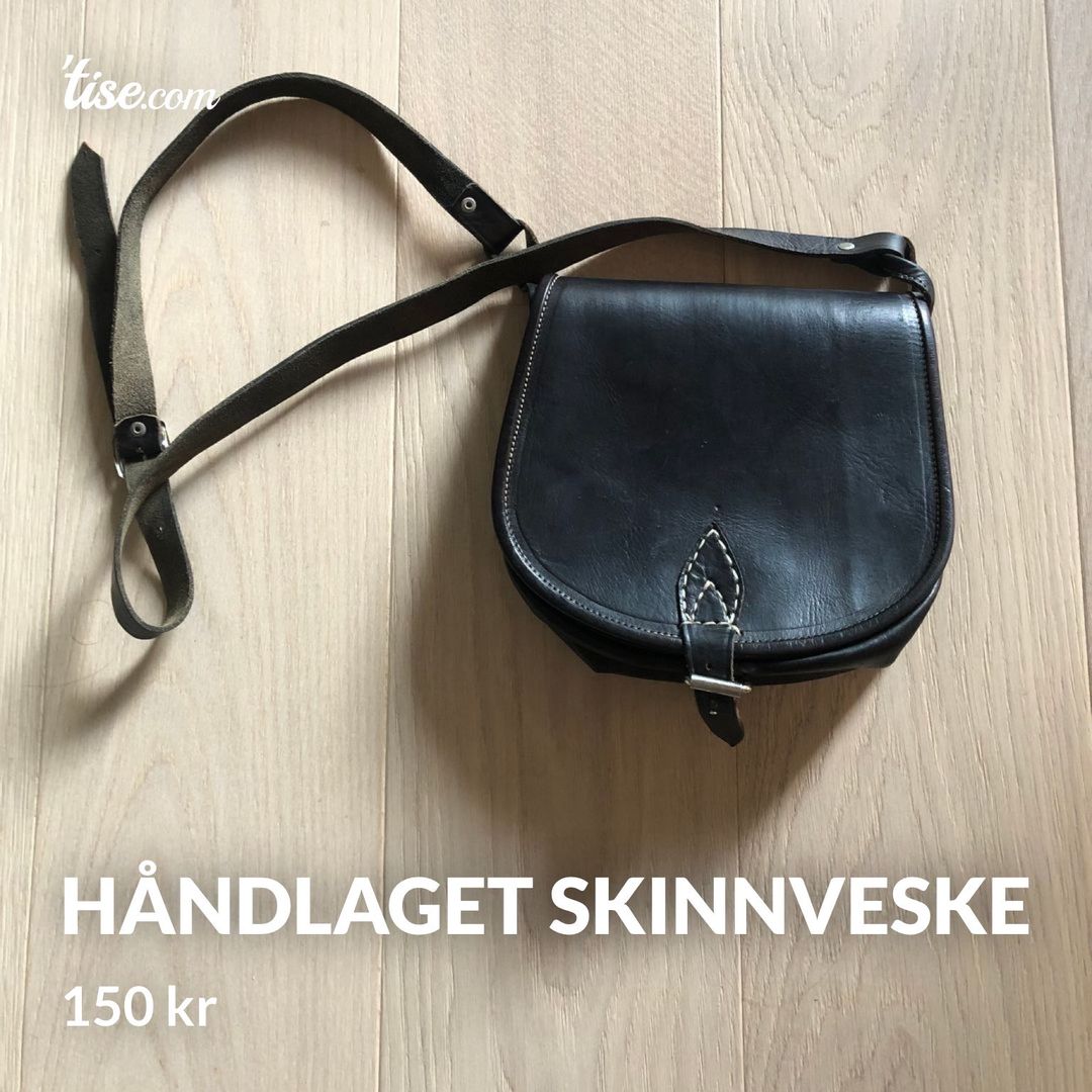 Håndlaget skinnveske