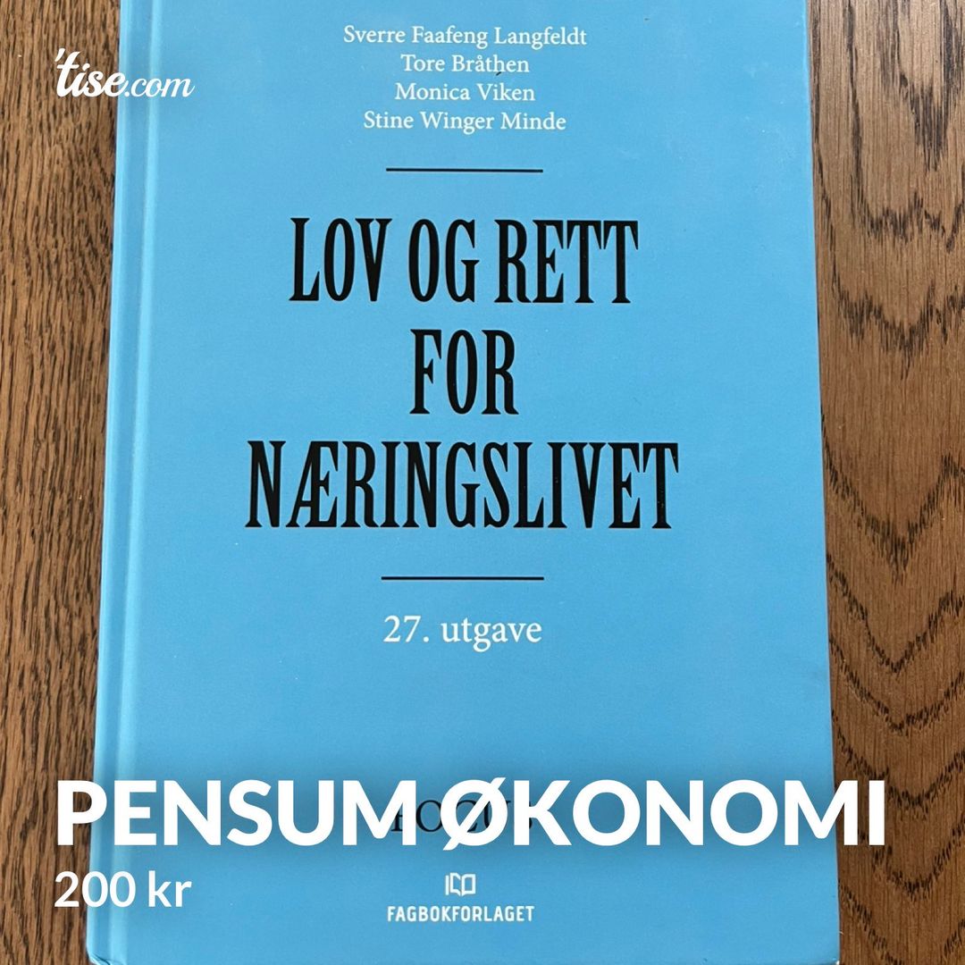 Pensum økonomi