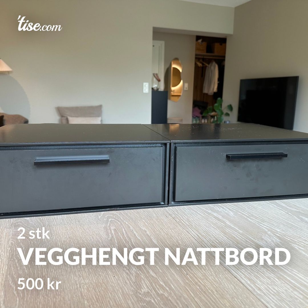 Vegghengt nattbord