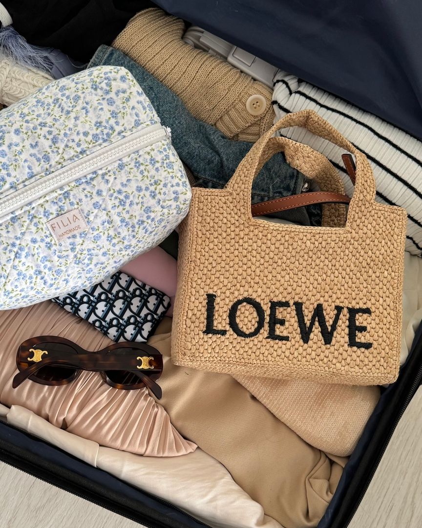 Loewe raffia tote