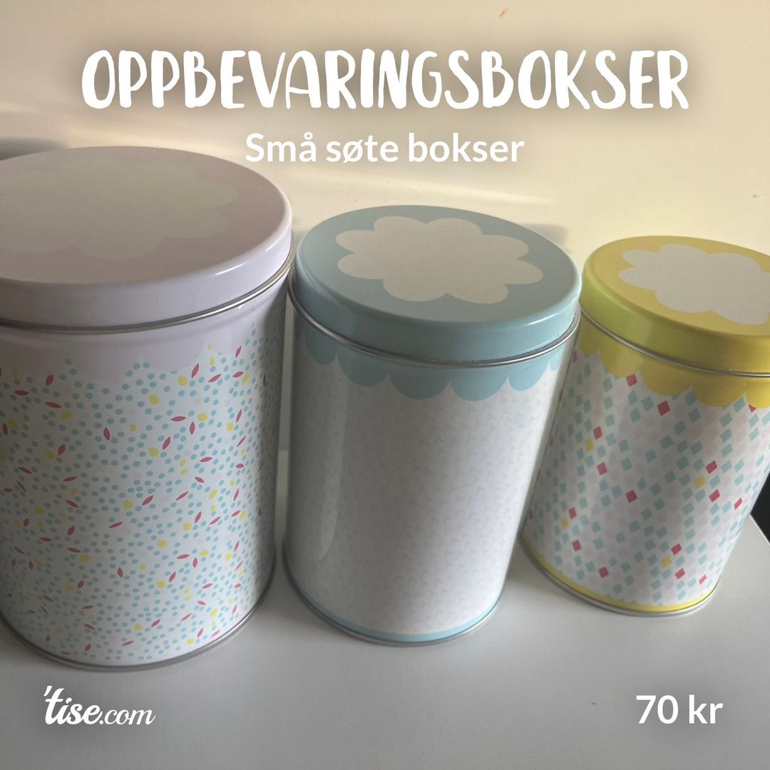 Oppbevaringsbokser