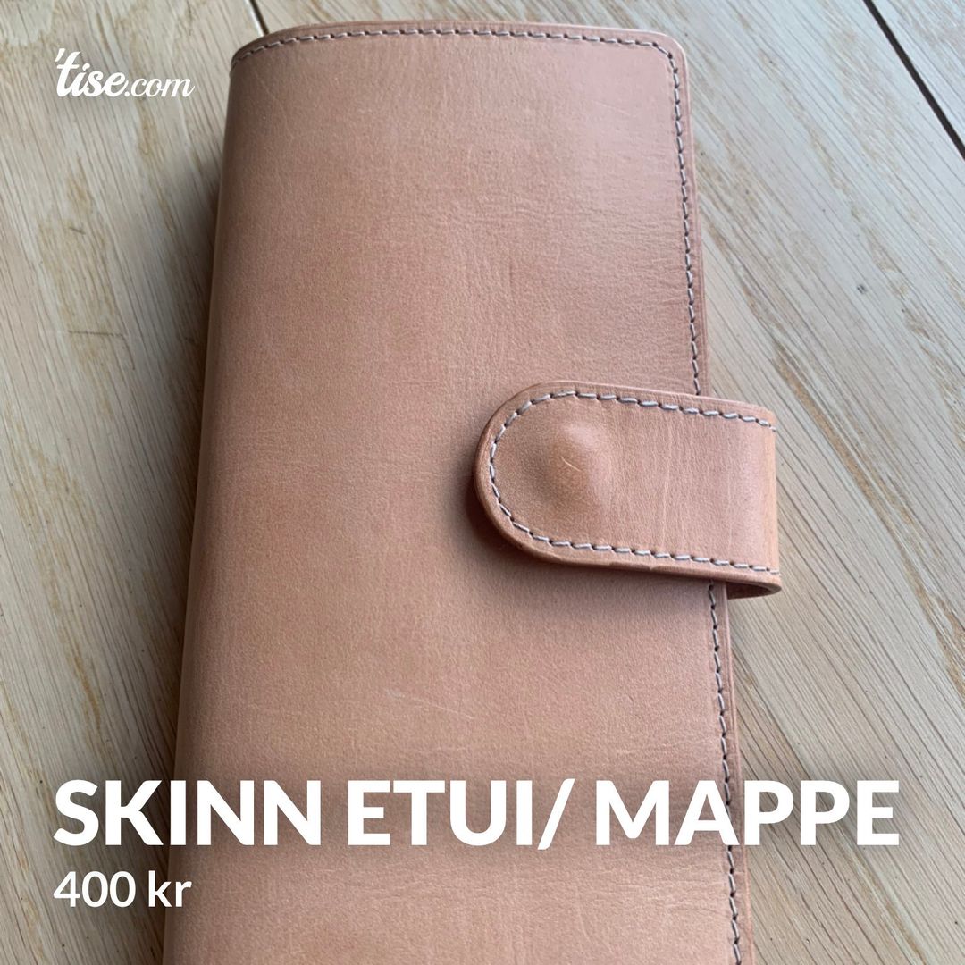 Skinn etui/ mappe