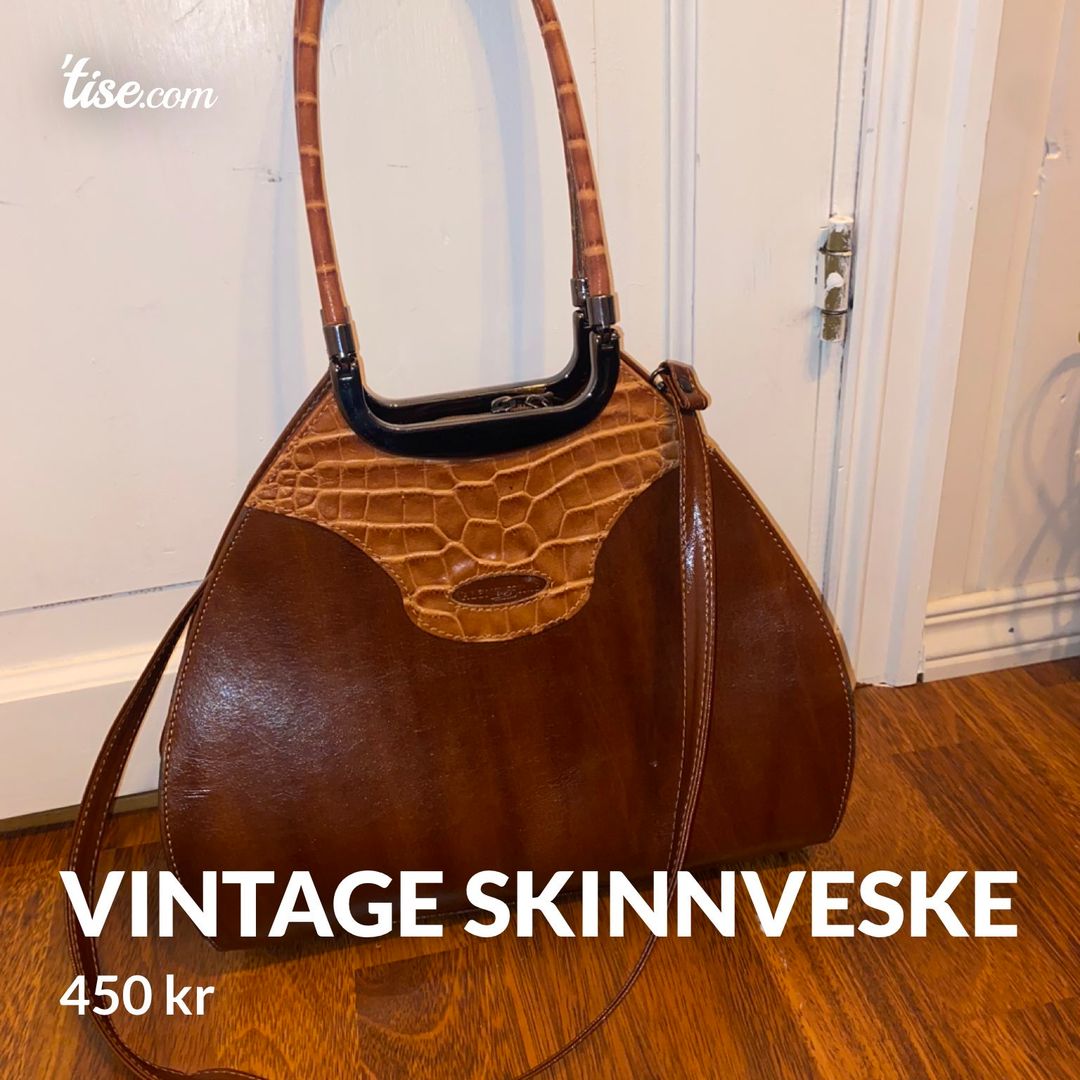 Vintage skinnveske