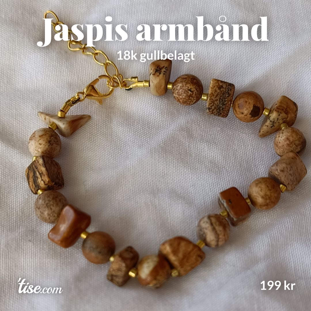 Jaspis armbånd