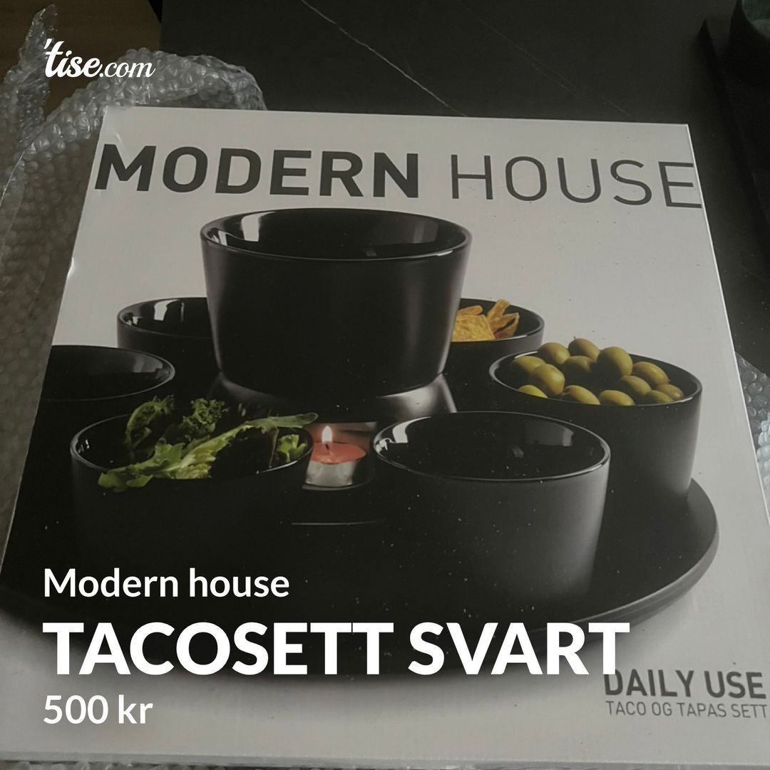 Tacosett svart