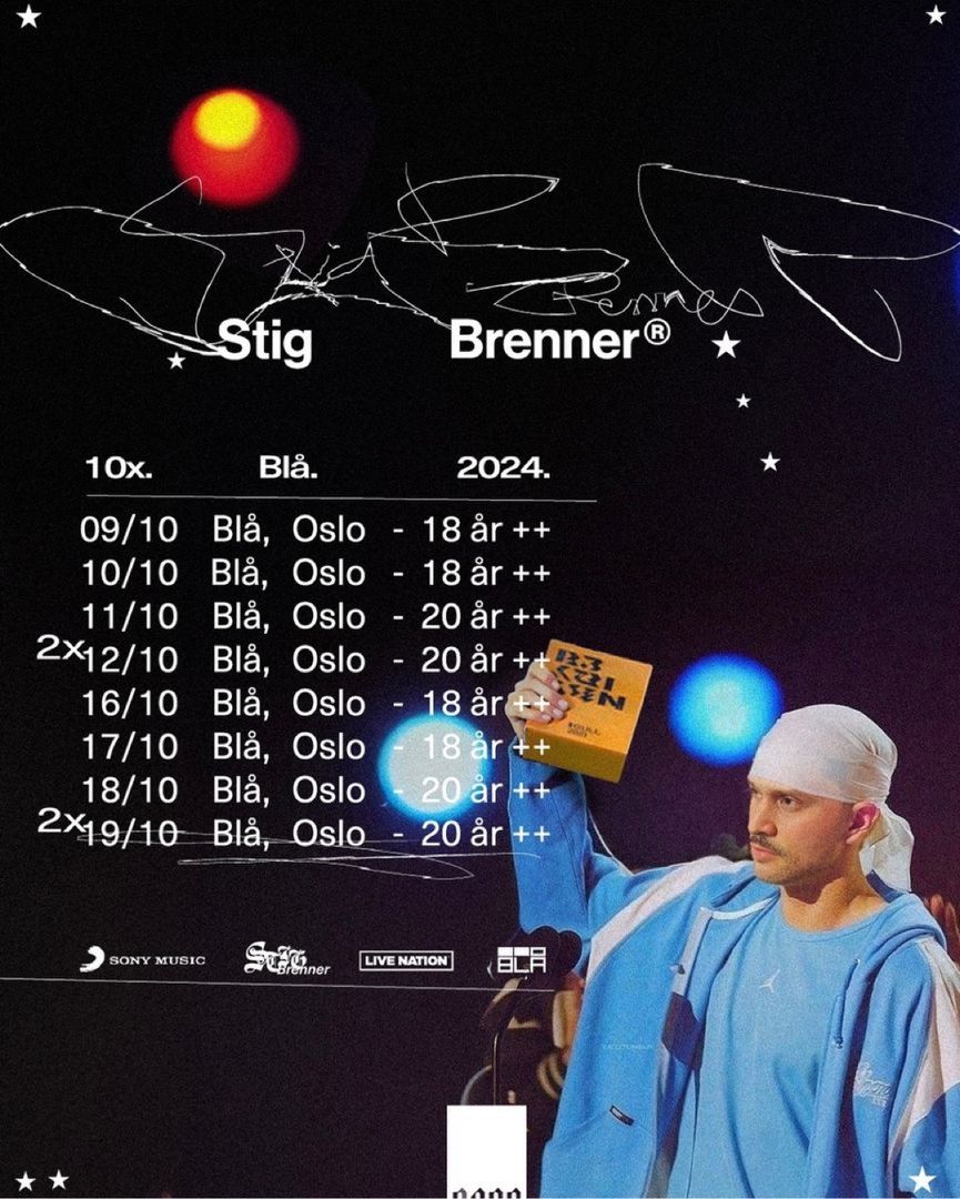 Stig brenner BLÅ