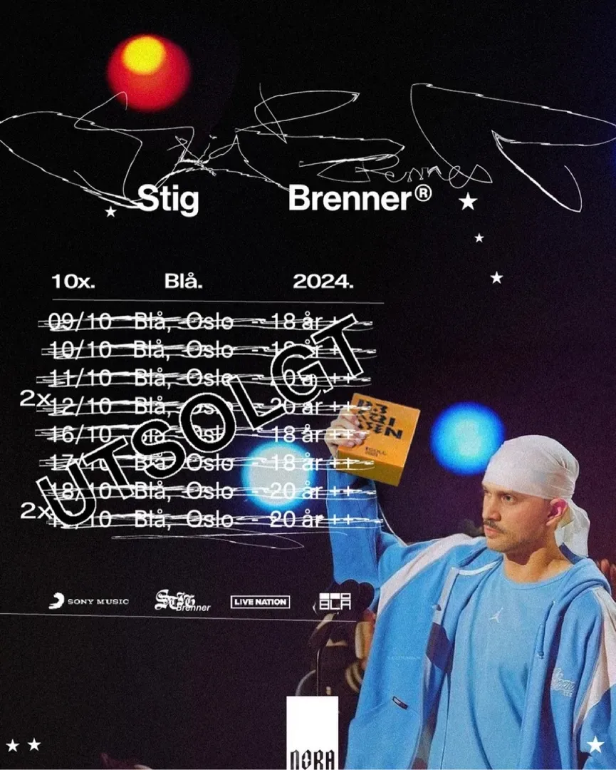 Stig brenner BLÅ