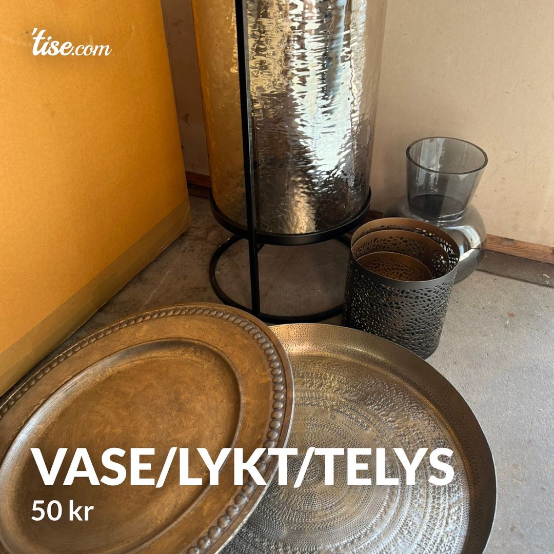 Vase/lykt/telys