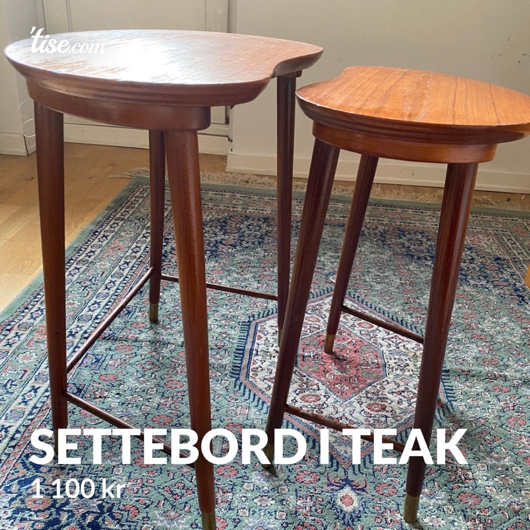 Settebord i teak