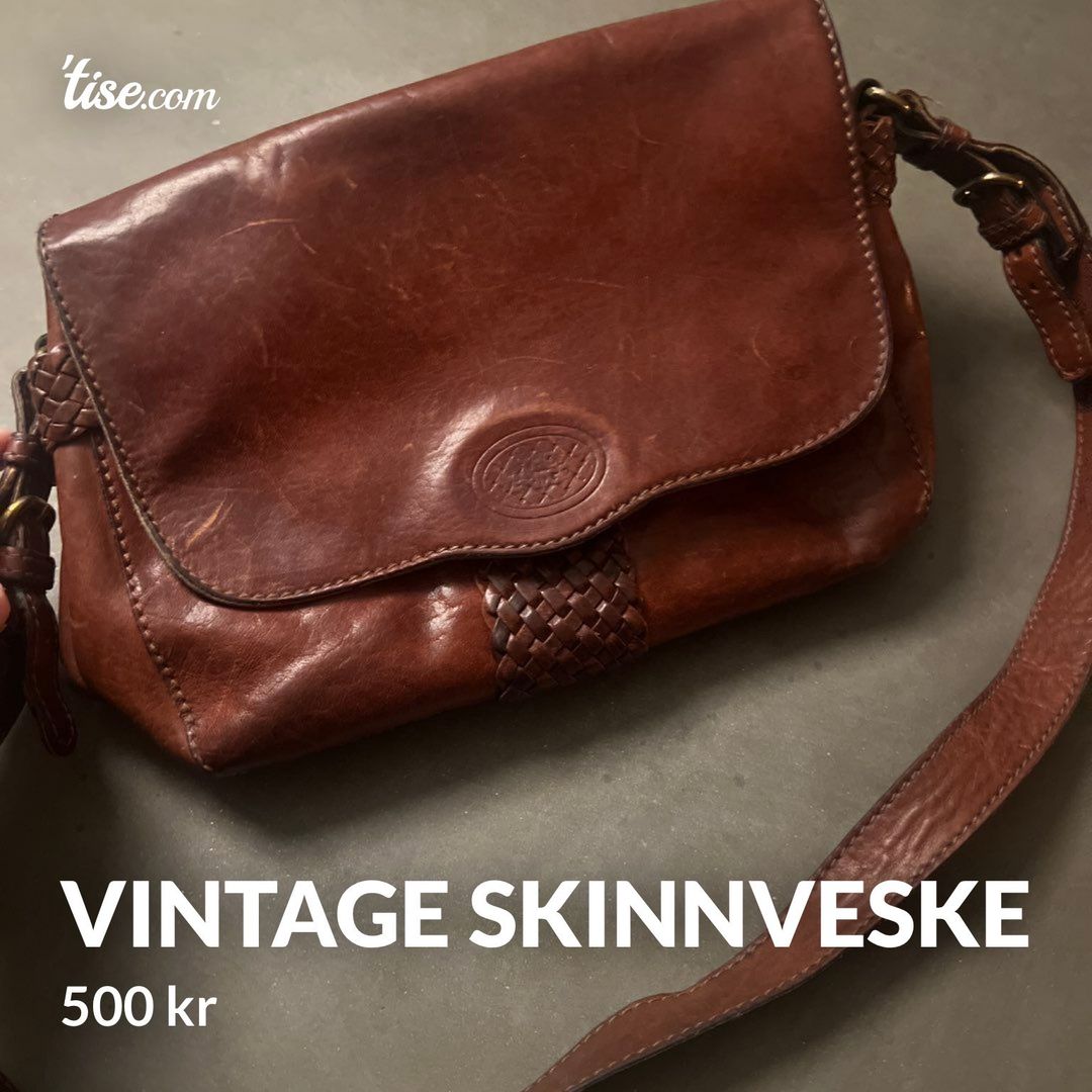 Vintage skinnveske