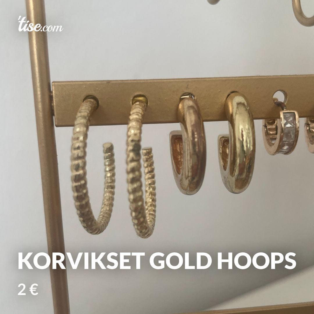 korvikset gold hoops