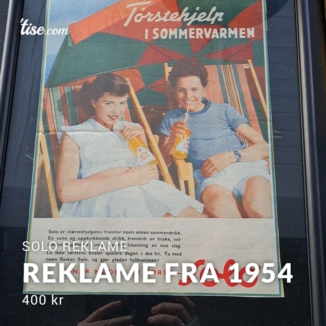 Reklame Fra 1954