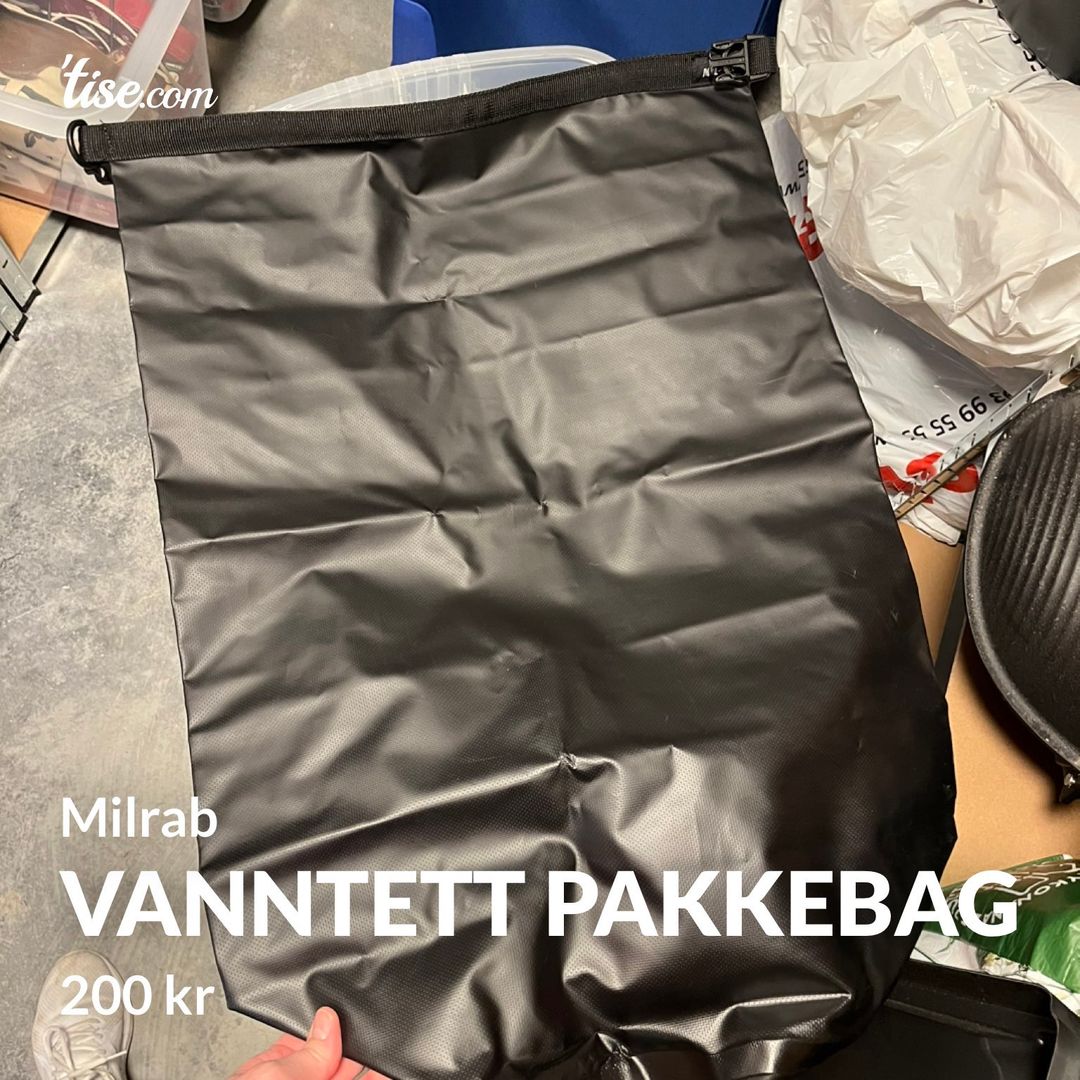 Vanntett Pakkebag