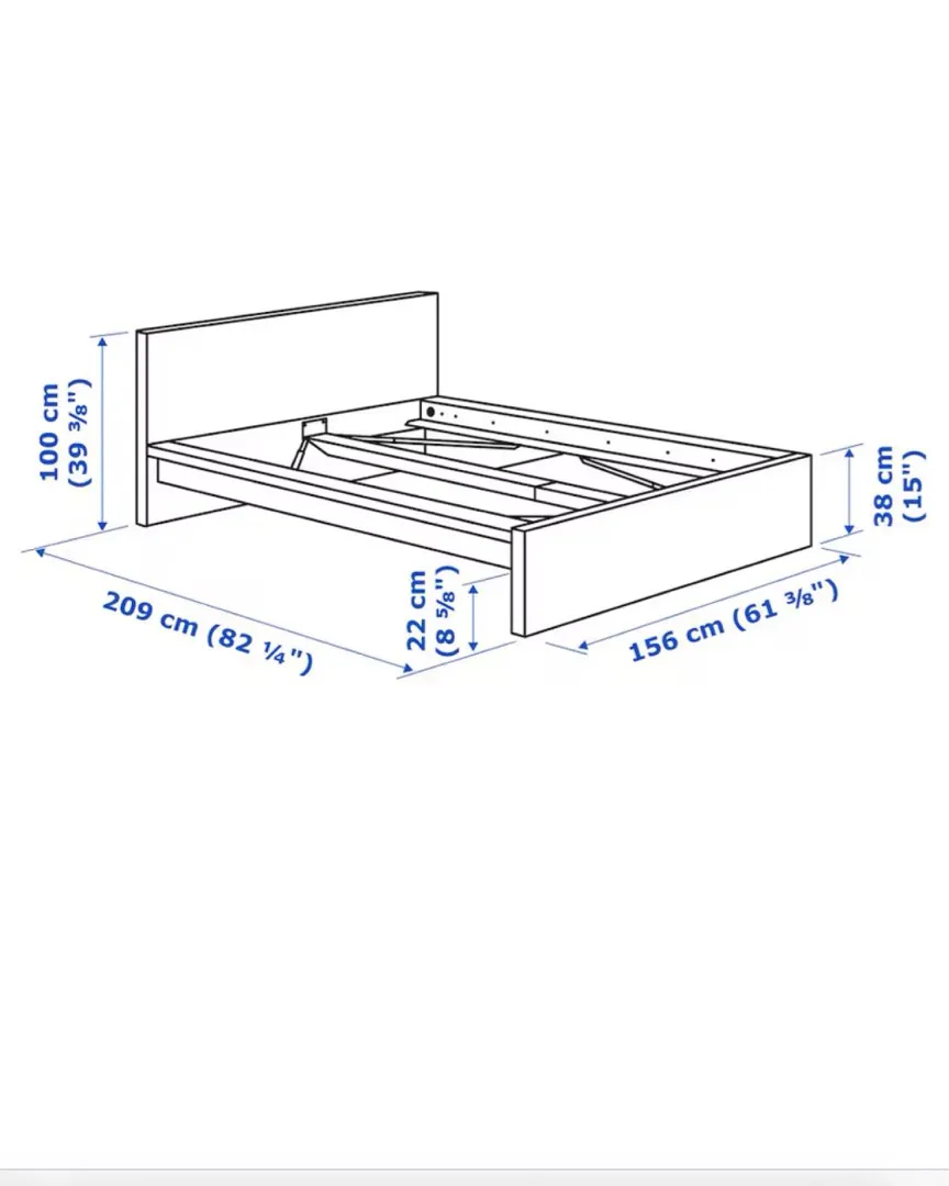 Malm seng fra ikea