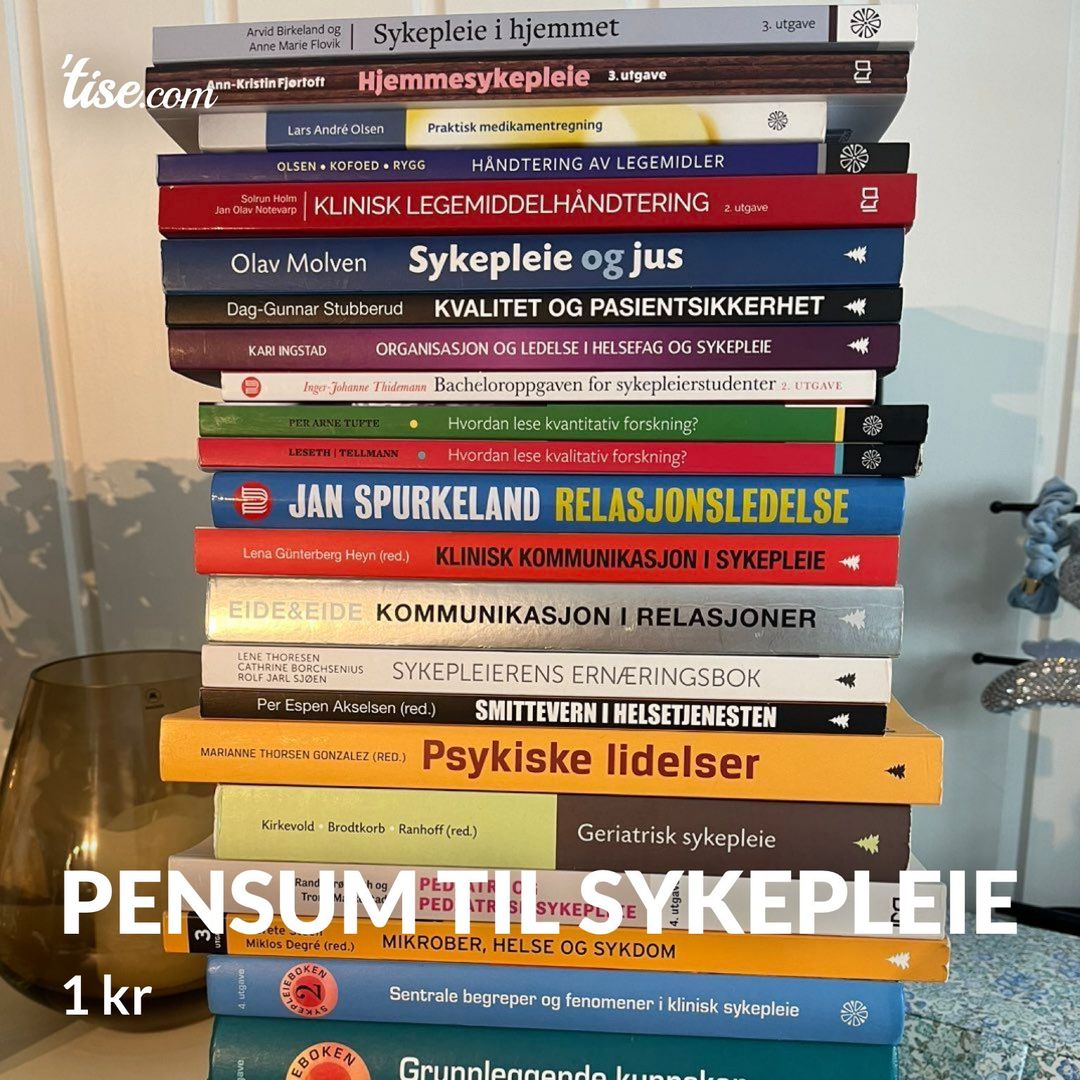 Pensum til sykepleie