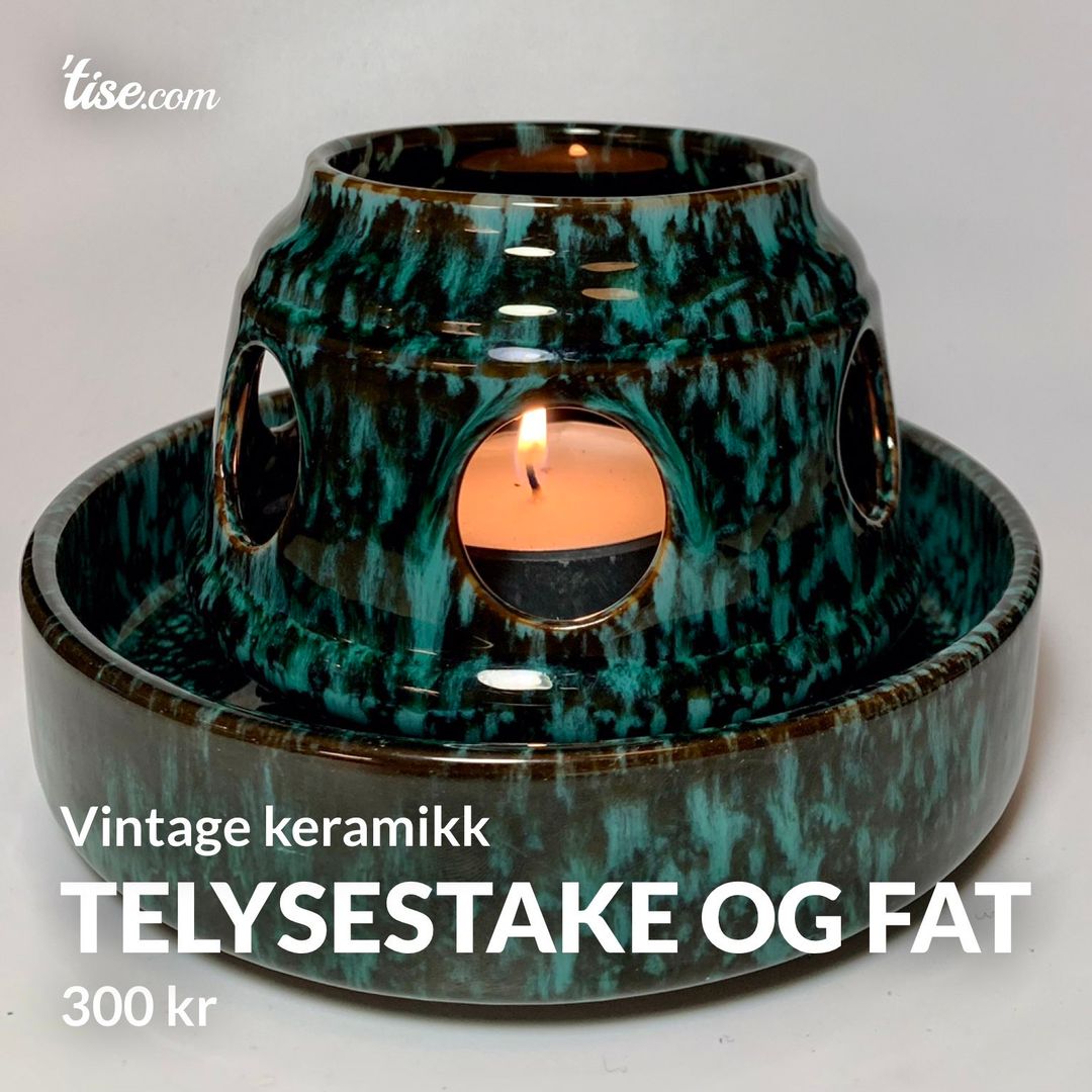 Telysestake og fat