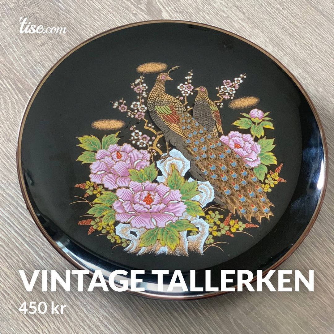 Vintage tallerken