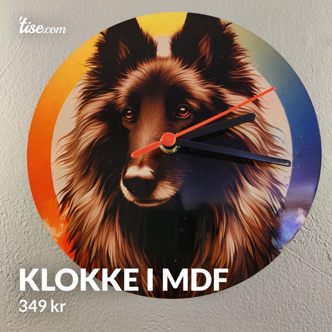 Klokke i mdf