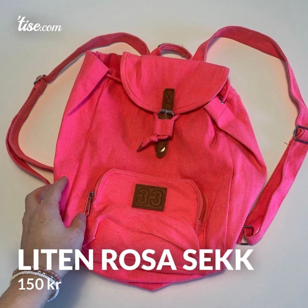 Liten rosa sekk