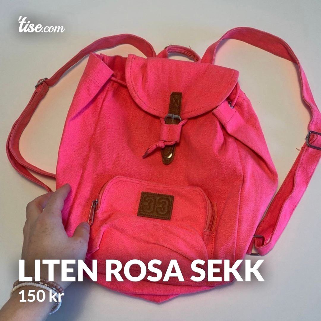 Liten rosa sekk