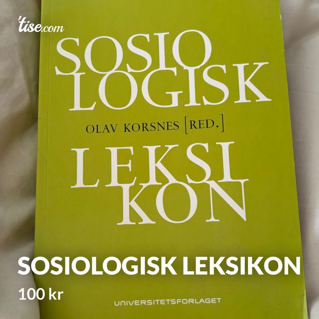 Sosiologisk leksikon