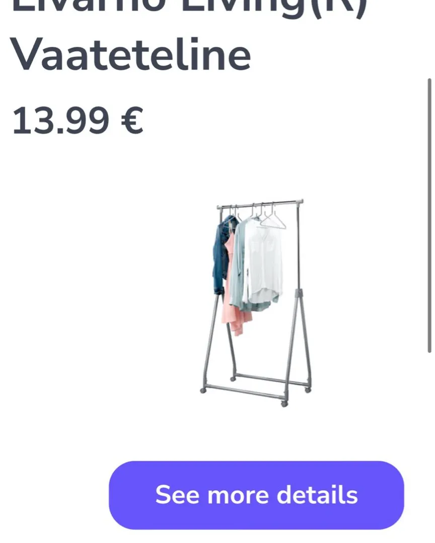 lidl vaaterekki