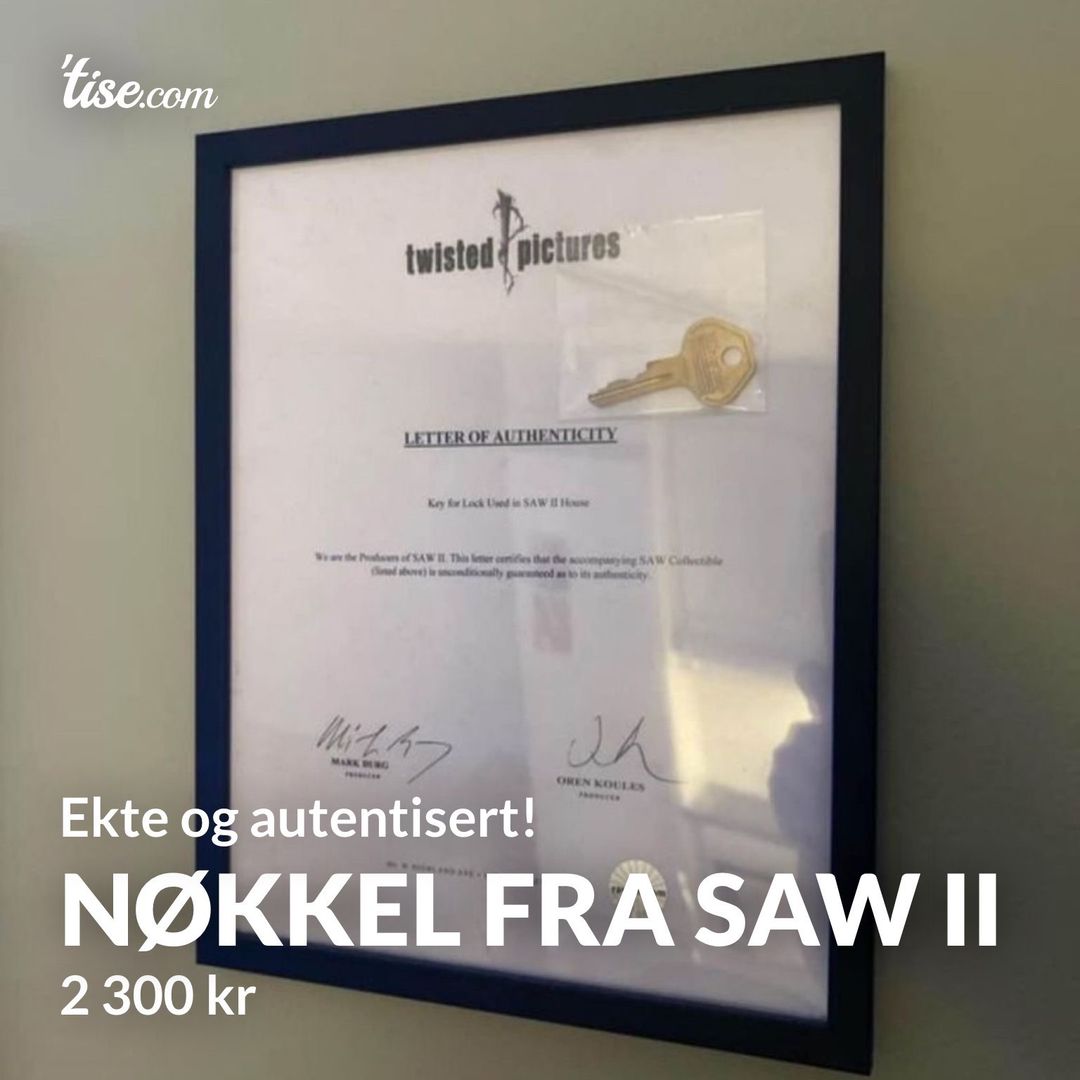 NØKKEL FRA SAW II