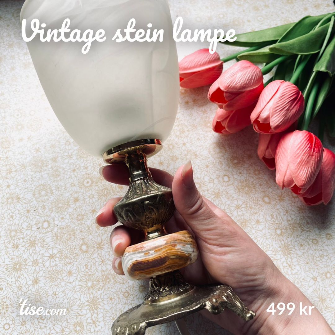 Vintage stein lampe