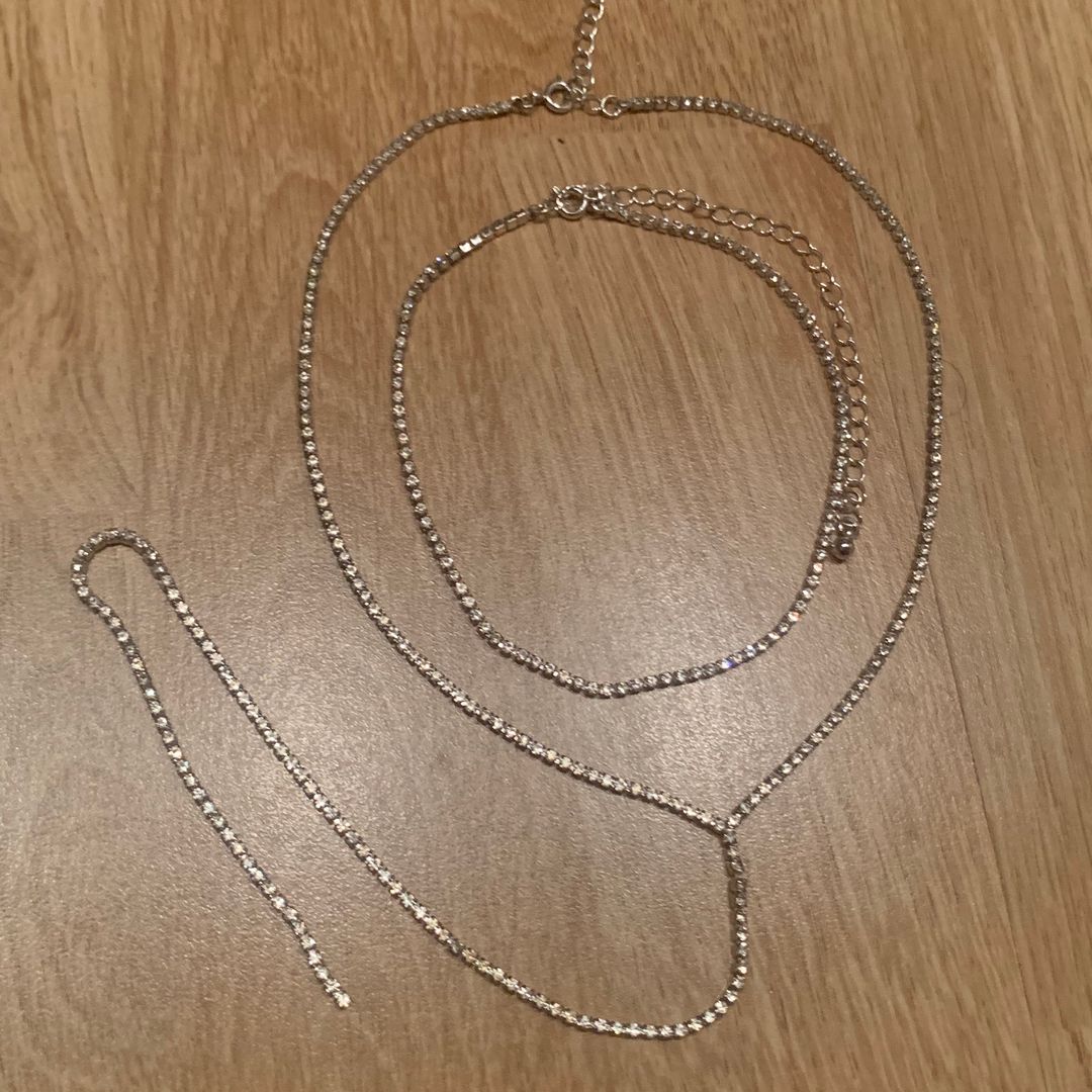 Strasshalsband set