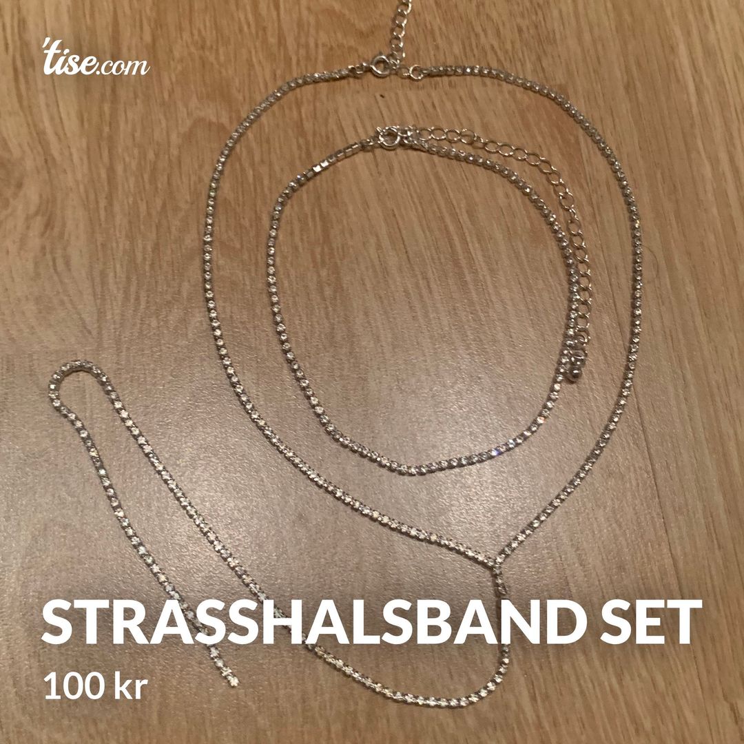 Strasshalsband set