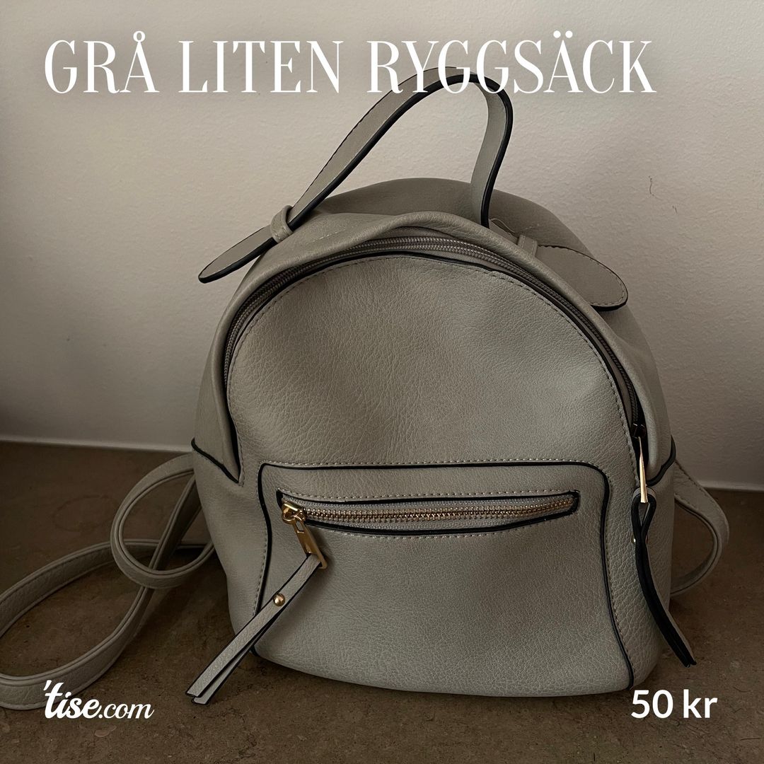 Grå liten ryggsäck