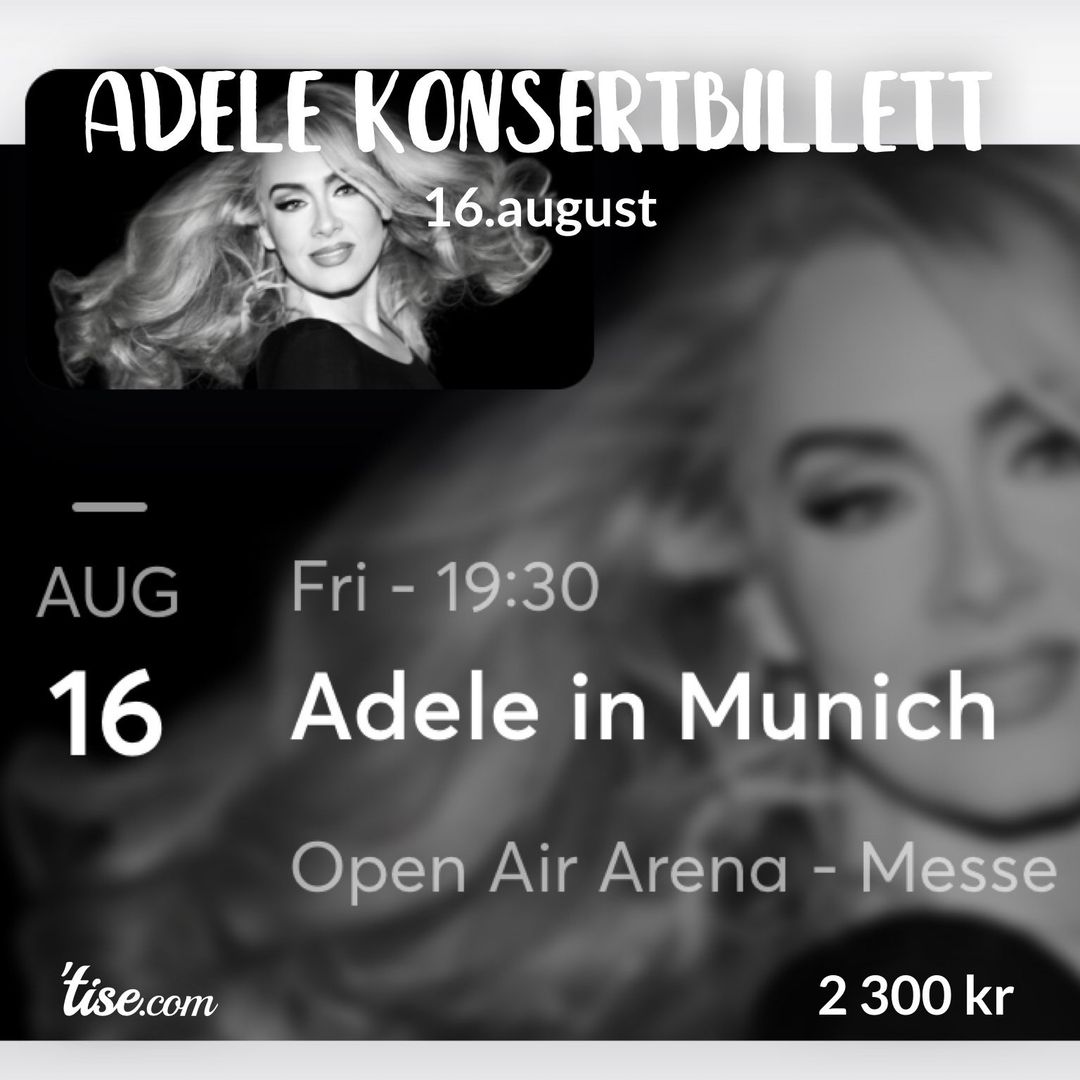 Adele konsertbillett