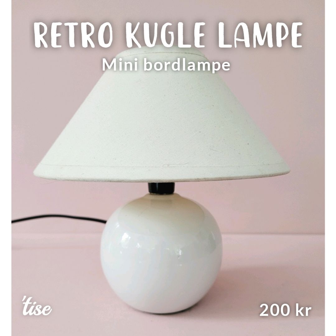 Retro Kugle Lampe