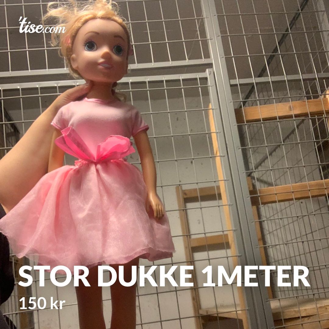 Stor dukke 1meter