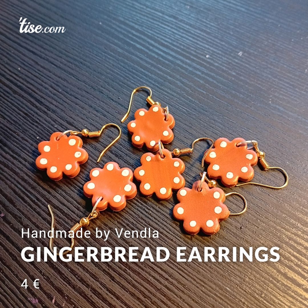 Gingerbread Earrings