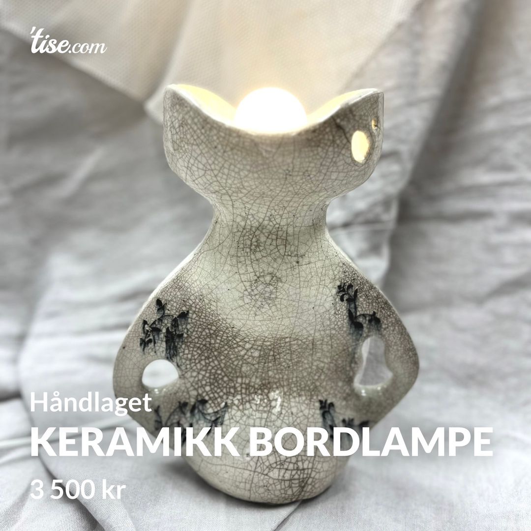 Keramikk bordlampe