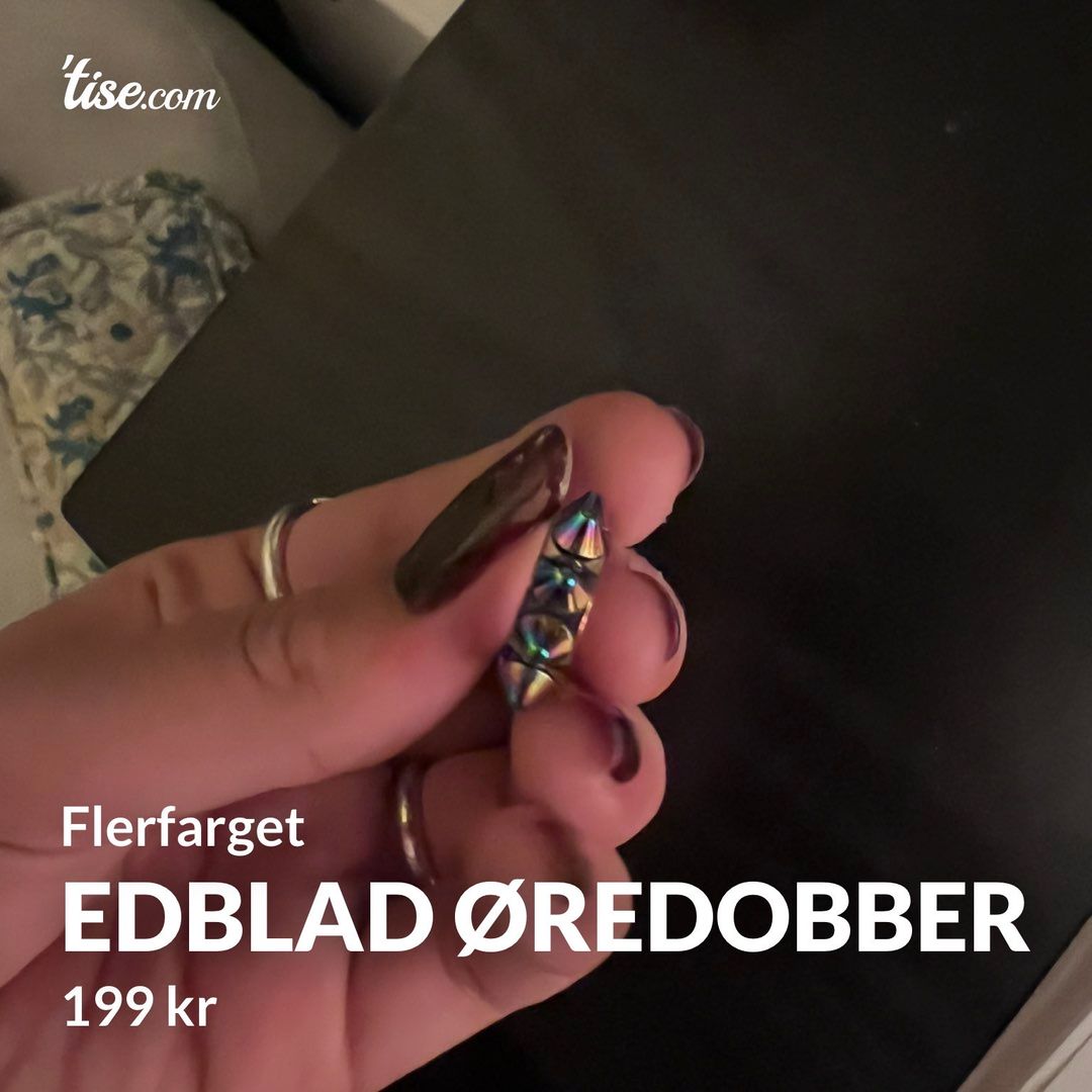 Edblad øredobber