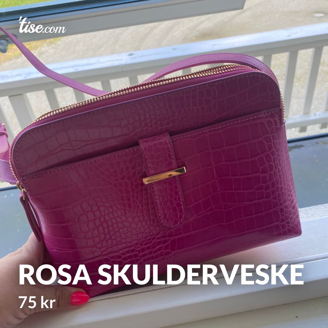 Rosa skulderveske