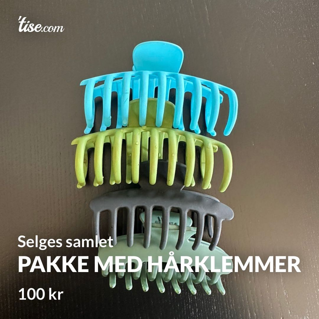 Pakke med hårklemmer