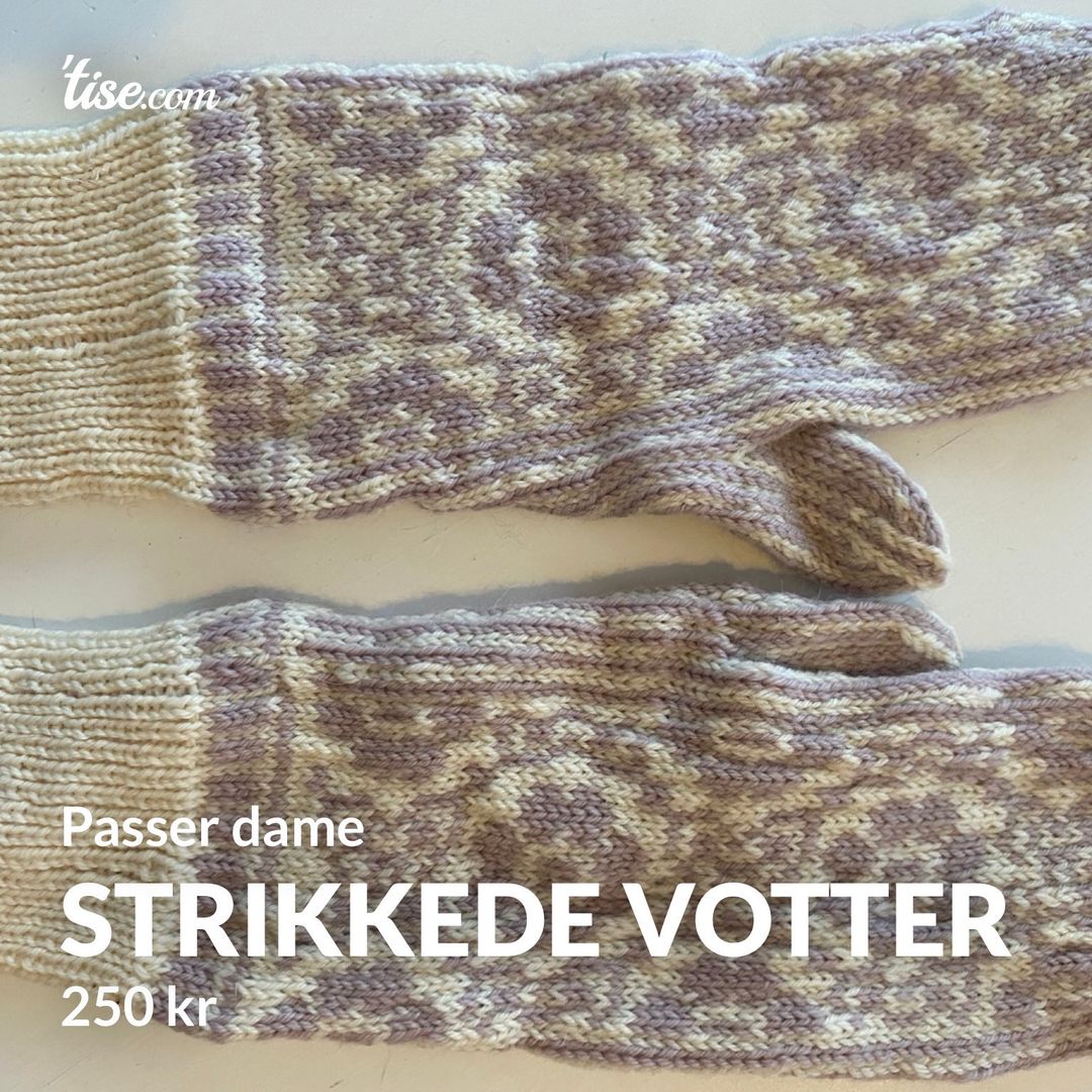 Strikkede votter