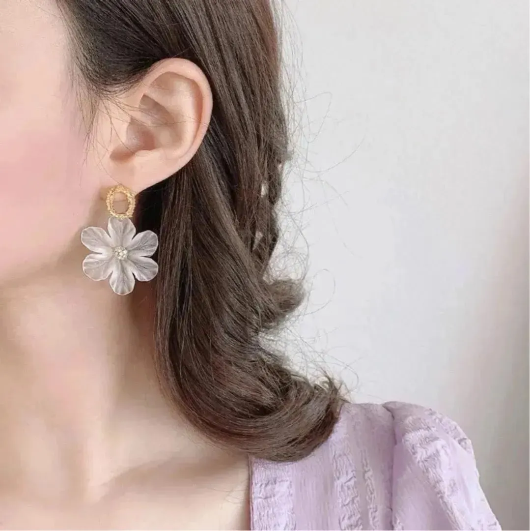 Flower earrings