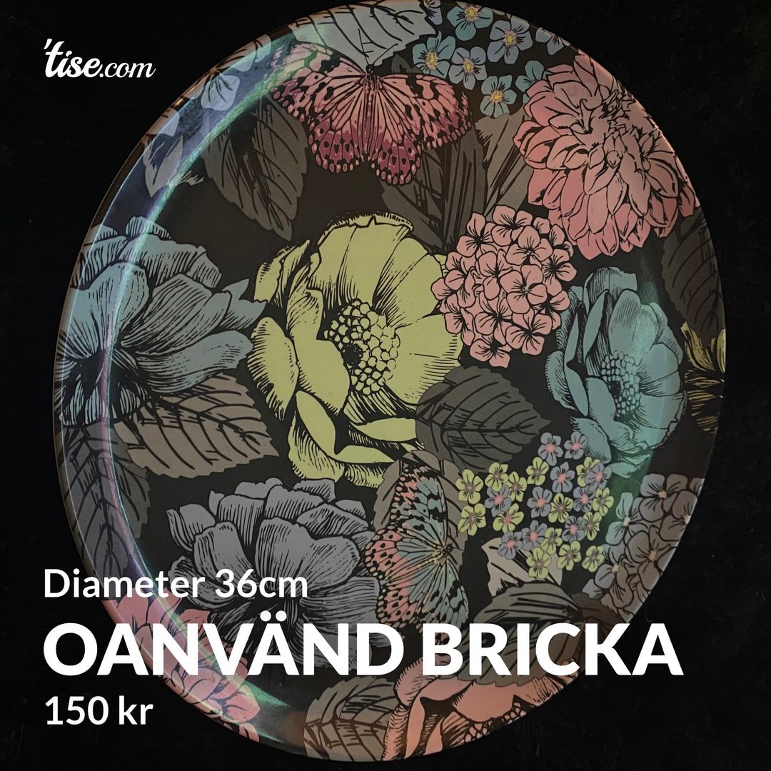 Oanvänd bricka