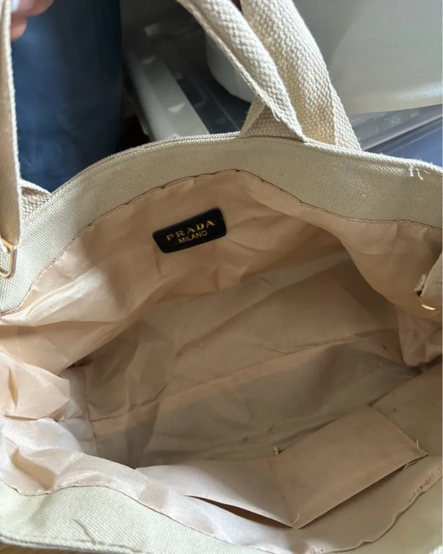 Prada canvas bag