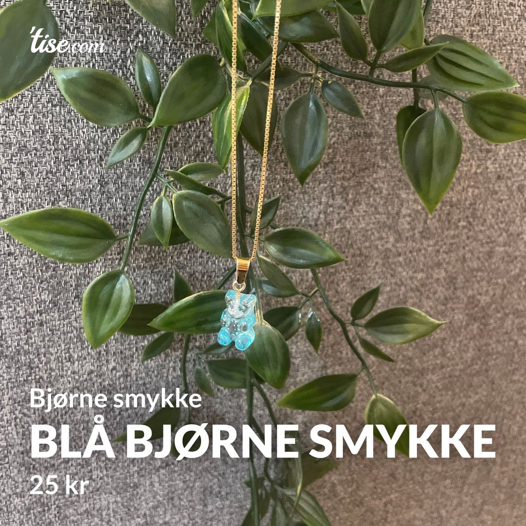 Blå bjørne smykke