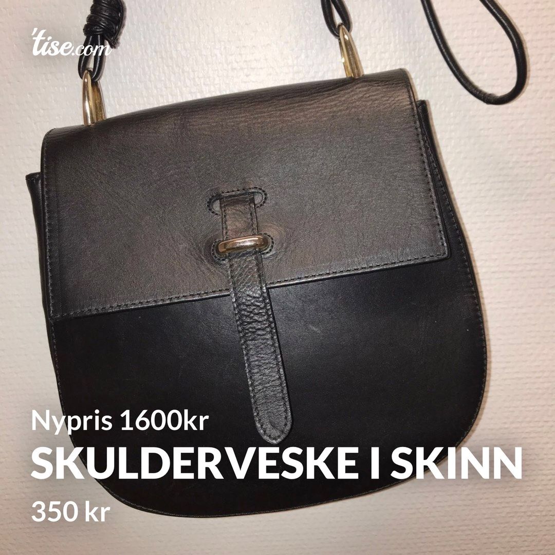 Skulderveske i skinn