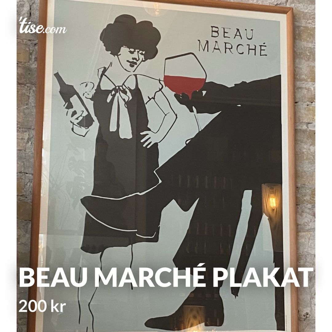 Beau marché plakat