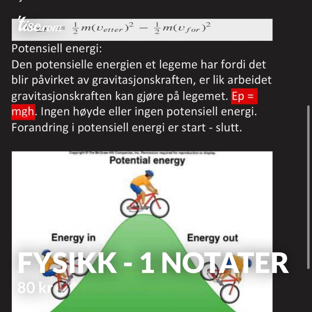 Fysikk - 1 notater